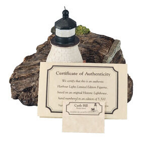 Harbour Lights Lighthouse Castle Hill Rhode Island #116 Signed